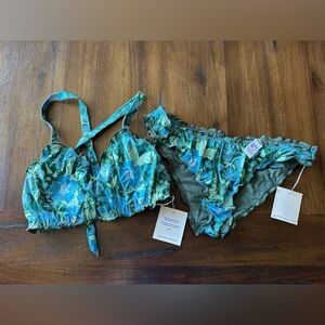 Kitty and Vibe Olive Green Swimsuit